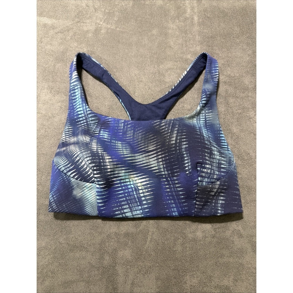 Lululemon Wunder Train Sports Bra Shapeshifter Flux Blue Size 2